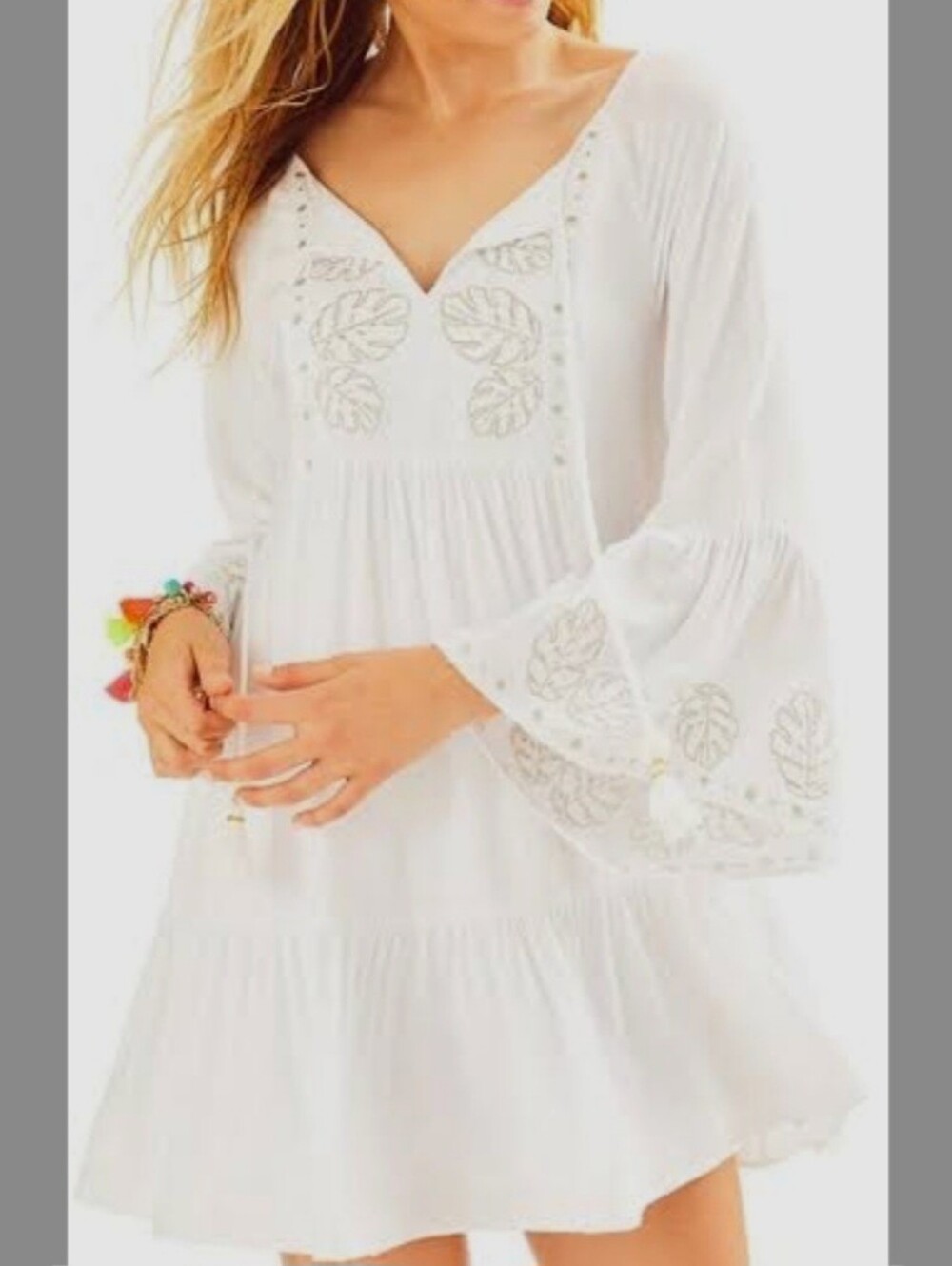 💫 NWT HTF Lilly Pulitzer White Amisa Tunic Dress L